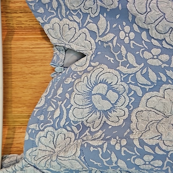 Sollinarry Mini On or Off Shoulder Dress Sz. M NWT Puffy Sleeve V neck stunner - Picture 3 of 8